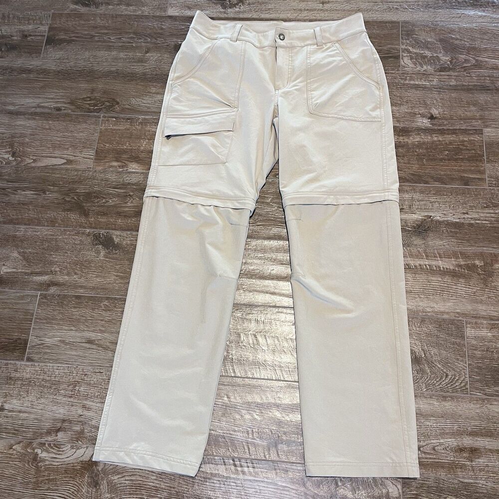 Columbia Convertible Pants Womens Size 12 Tan Hiking Outdoor Gorpcore Shorts